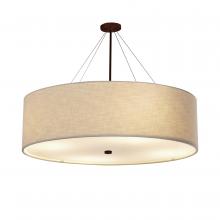 Justice Design Group FAB-9599-CREM-DBRZ - Classic 60" Drum Pendant