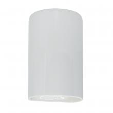 Justice Design Group CER-0940-WHT-LED1-1000 - Small LED Cylinder - Closed Top