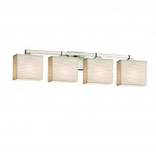 Justice Design Group PNA-8434-55-WAVE-NCKL - Regency 4-Light Bath Bar