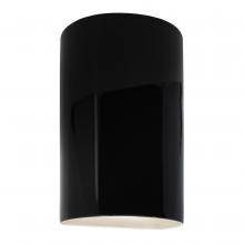 Justice Design Group CER-5260-BLK-LED1-1000 - Large ADA LED Cylinder - Closed Top