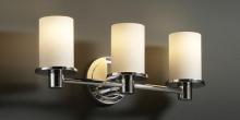 Justice Design Group FSN-8513-10-RBON-CROM - Rondo 3-Light Bath Bar