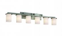 Justice Design Group FSN-8786-10-WEVE-DBRZ - Dakota 6-Light Bath Bar