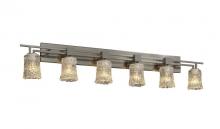 Justice Design Group GLA-8706-16-CLRT-CROM - Aero 6-Light Bath Bar