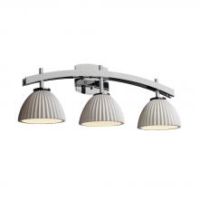 Justice Design Group POR-8593-10-BANL-CROM - Archway 3-Light Bath Bar