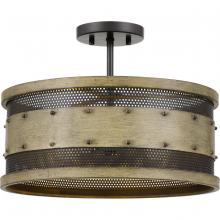  RDE1716NTW - Roadhouse Semi-Flush Mount