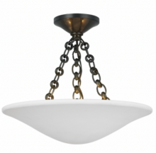 Visual Comfort & Co. Signature Collection ARN 4425BZ-PW - Mollino 16" Semi Flush Mount