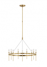 Visual Comfort & Co. Signature Collection PB 5030NB-CG - Overture Medium Ring Chandelier