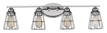 Trans Globe 21194 PC - 4LT-SCONCE TRI STEEL CAGE-PC