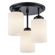 Trans Globe 70520-3 BK - Flush Mount Lighting Black