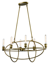 Trans Globe 71026 AG - 6 Lt Pendant-Gold Cage-Ag