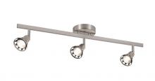 Trans Globe W-493 BN - Renew Collection Metal 3-Light, 3-Shade, Adjustable Height Track Lighting