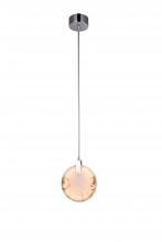 Bethel International BU05P7CH - LED Single Pendant Lighting Chrome