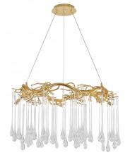 Bethel International CN23C31G - Chandelier Aluminum & Glass