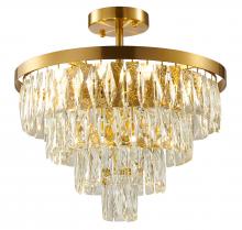 Bethel International OC36C20G - Semi Flush Mount Gold