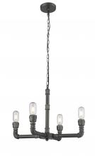 Bethel International YS8085-4 - Chandelier charcoal Black