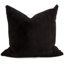 Howard Elliott 3-1090 - 24" x 24" Angora Ebony Pillow - Poly Insert