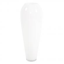 Howard Elliott 93064 - Hand Blown White Glass Oversized Vase - Small