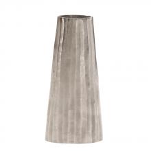 Howard Elliott 35040 - Silver Chiseled Metal Vase