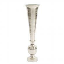 Howard Elliott 35099 - Oversized Flared Silver Aluminum Vase, Large