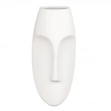 Howard Elliott 34114 - Matte White Face Wall Sculpture