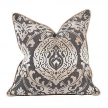 Howard Elliott 2-366F - 20" x 20" Pillow Damask Pewter - Down Insert