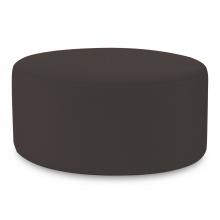 Howard Elliott QC132-460 - Universal Round Ottoman Cover Seascape Charcoal (Cover Only)