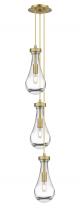 Innovations Lighting 103-451-1P-BB-G451-5CL - Owego - 3 Light - 7 inch - Brushed Brass - Multi Pendant