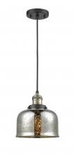 Innovations Lighting 201C-BAB-G78 - Bell - 1 Light - 8 inch - Black Antique Brass - Cord hung - Mini Pendant