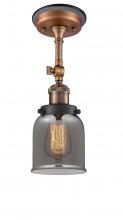 Innovations Lighting 201FBP-ACBK-G53 - Bell - 1 Light - 5 inch - Antique Copper - Semi-Flush Mount