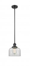 Innovations Lighting 201S-BK-G72-LED - Bell - 1 Light - 8 inch - Matte Black - Stem Hung - Mini Pendant