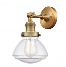 Innovations Lighting 203-BB-G324-LED - Olean - 1 Light - 7 inch - Brushed Brass - Sconce