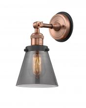 Innovations Lighting 203BP-ACBK-G63 - Cone - 1 Light - 6 inch - Antique Copper - Sconce