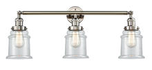 Innovations Lighting 205-PN-G182-LED - Canton - 3 Light - 30 inch - Polished Nickel - Bath Vanity Light