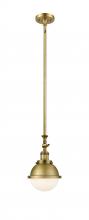 Innovations Lighting 206-BB-HFS-61-BB - Hampden - 1 Light - 7 inch - Brushed Brass - Stem Hung - Mini Pendant