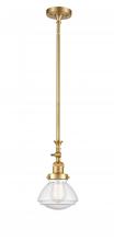 Innovations Lighting 206-SG-G324 - Olean - 1 Light - 7 inch - Satin Gold - Stem Hung - Mini Pendant