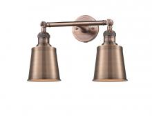 Innovations Lighting 208-AC-M9-AC - Addison - 2 Light - 16 inch - Antique Copper - Bath Vanity Light