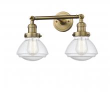 Innovations Lighting 208-BB-G324-LED - Olean - 2 Light - 17 inch - Brushed Brass - Bath Vanity Light