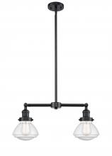 Innovations Lighting 209-OB-G324-LED - Olean - 2 Light - 22 inch - Oil Rubbed Bronze - Stem Hung - Island Light