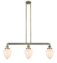 Innovations Lighting 213-AB-G661-7 - Bullet - 3 Light - 38 inch - Antique Brass - Stem Hung - Island Light