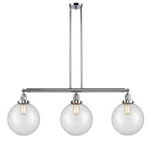 Innovations Lighting 213-PC-G202-10-LED - Beacon - 3 Light - 42 inch - Polished Chrome - Stem Hung - Island Light