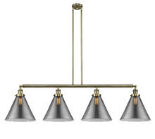 Innovations Lighting 214-AB-G43-L - Cone - 4 Light - 56 inch - Antique Brass - Stem Hung - Island Light