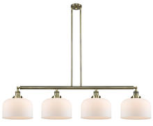 Innovations Lighting 214-AB-G71-L - Bell - 4 Light - 54 inch - Antique Brass - Stem Hung - Island Light