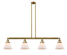 Innovations Lighting 214-BB-G41 - Cone - 4 Light - 52 inch - Brushed Brass - Stem Hung - Island Light