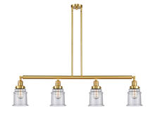 Innovations Lighting 214-SG-G184-LED - Canton - 4 Light - 51 inch - Satin Gold - Stem Hung - Island Light