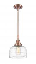  447-1S-AC-G713-LED - Bell - 1 Light - 8 inch - Antique Copper - Mini Pendant