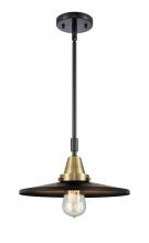 Innovations Lighting 447-1S-BAB-MFR-BK-12 - Appalachian - 1 Light - 12 inch - Black Antique Brass - Mini Pendant