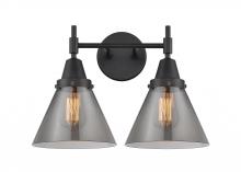 Innovations Lighting 447-2W-BK-G43 - Cone - 2 Light - 17 inch - Matte Black - Bath Vanity Light