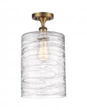 Innovations Lighting 516-1C-BB-G1113-L-LED - Cobbleskill - 1 Light - 9 inch - Brushed Brass - Semi-Flush Mount