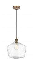 Innovations Lighting 516-1P-BB-G654-12-LED - Cindyrella - 1 Light - 12 inch - Brushed Brass - Cord hung - Mini Pendant