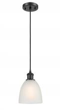 Innovations Lighting 516-1P-BK-G381-LED - Castile - 1 Light - 6 inch - Matte Black - Cord hung - Mini Pendant